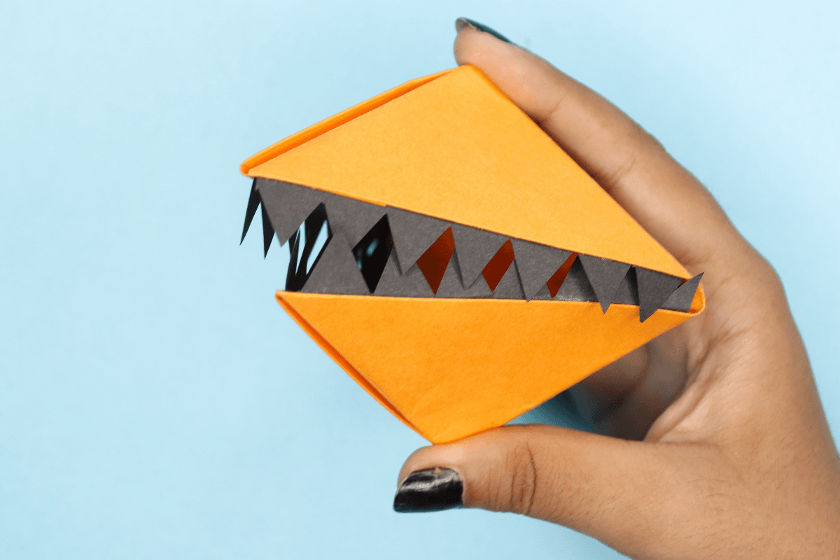 Origami Chomper final step