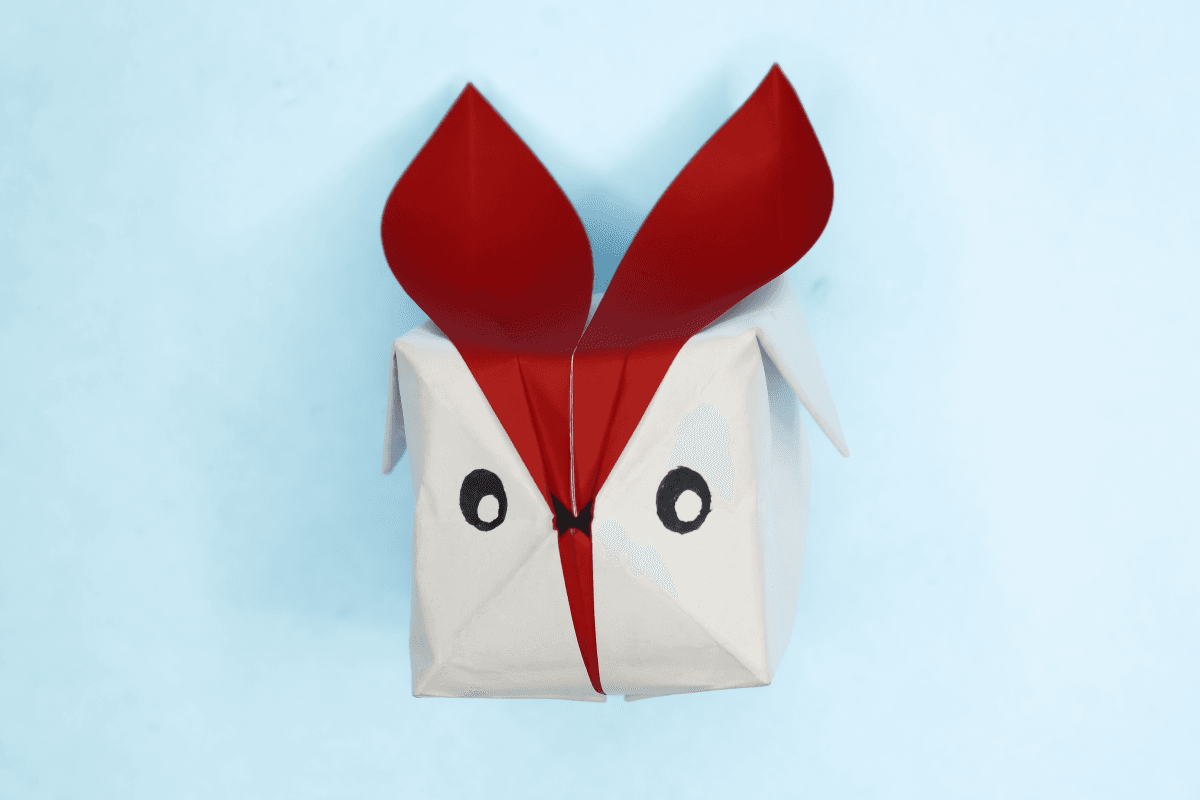 Origami Rabbit final step