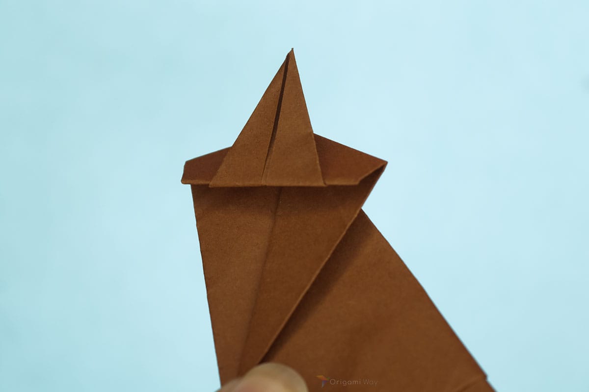 Origami Monkey step 17